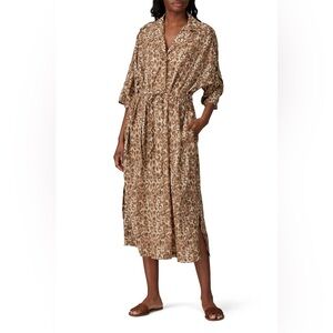 Victor Alfaro Animal Print Tea Length Dress - Size L